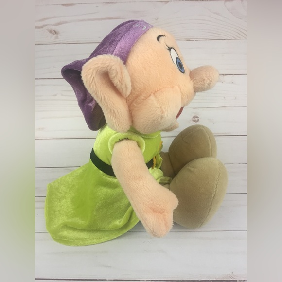 Dopey Dwarf Authentic Disney Store Exclusive Stuffed Plush Snow White Doll Toy - Picture 4 of 6